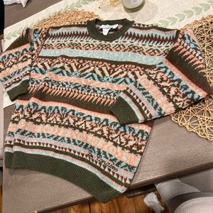 LES COPAINS Kids 8 Sweater VINTAGE KNIT Rare Designer Wool Blend